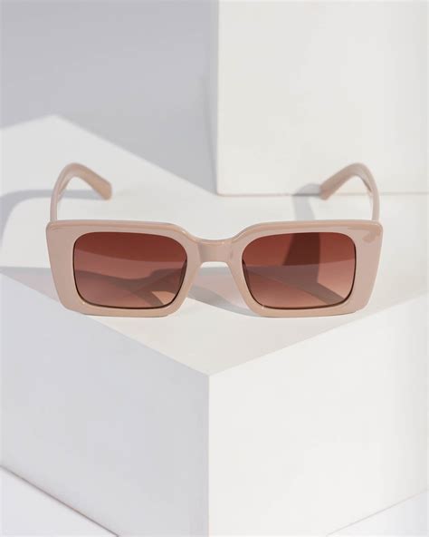 Brown Rectangle Sunglasses Online Colette Hayman Colette By Colette