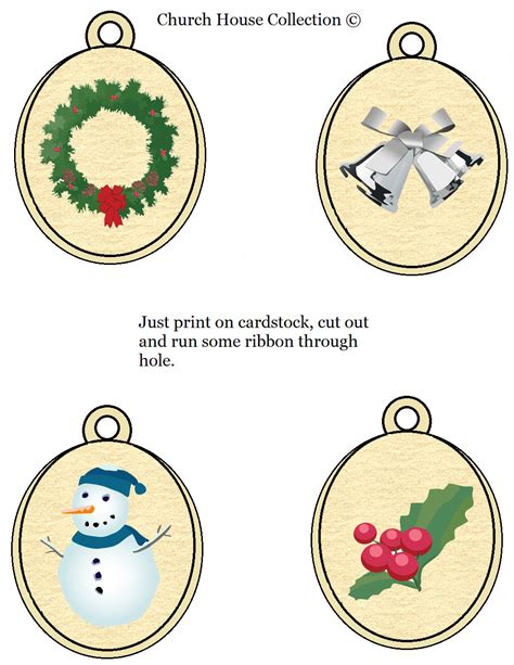 Church House Collection Blog Printable Ornaments For Kids
