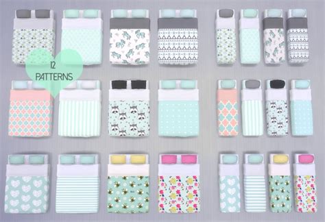 The Mint Bedroom Collection At Dreamcatchersims4 Sims 4 Updates