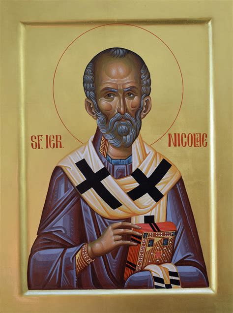 St Nicholas The Wonderworker And Archbishop Of Myra In Lycia Painting