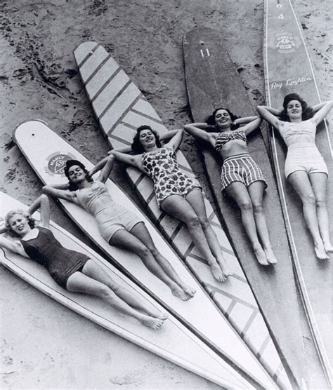 Sexy Girls Surfing Surfboards Vintage Photo Beach Surf Women Etsy