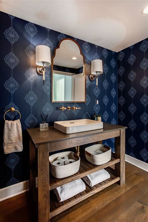 15 Fabulous Farmhouse Style Powder Rooms That Save Space
