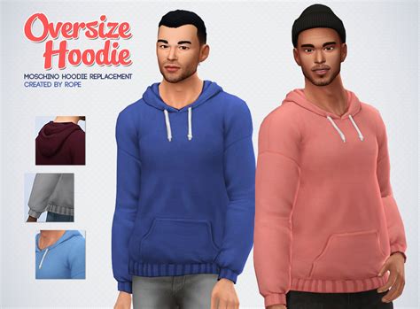 Simsontherope Oversize Hoodie For The Sims 4 Alwaysimmings Cc Finds