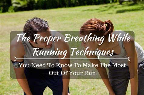 This usually means that their pace is too fast. What are The Proper Breathing While Running Techniques You ...