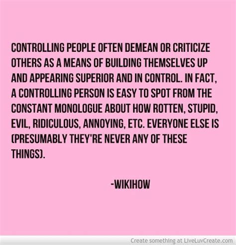 Quotes About Controlling People Quotesgram