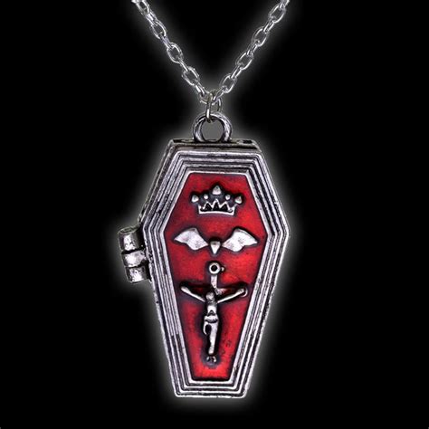 Goth Coffin Locket Pendant Necklace At 1299 Usd L Rags N Rituals