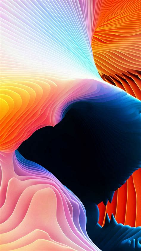 Curve Art Rainbow Pattern Iphone Wallpapers Free Download