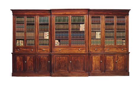 A William Iv Mahogany Library Bookcase Early 19th Century Altered