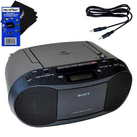 Sony Portable CD Player Boombox With AM FM Radio Cassette Player