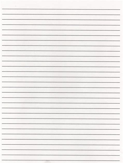 Full Page Printable Lined Paper