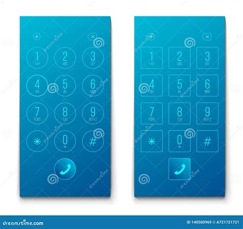 Creative Vector Illustration Of Phone Dial Keypad With Numbers