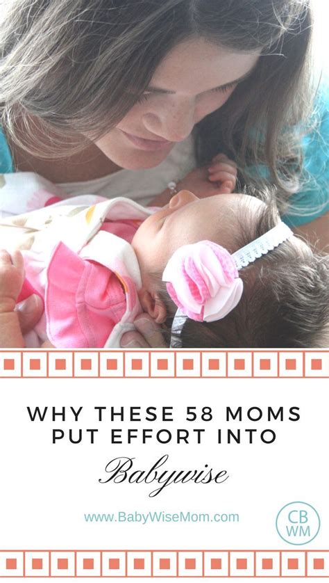 Why 58 Moms Put Effort Into Babywise With Images Baby Wise Ted