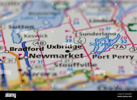 Map Of Uxbridge Ontario Hi Res Stock Photography And Images Alamy
