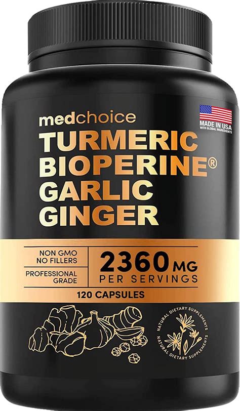 In Turmeric And Ginger Supplement With Bioperine Mg Ct
