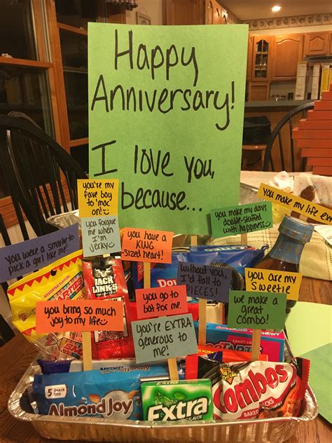 Pin by Ellen Etter on Vday | Boyfriend anniversary gifts, Diy