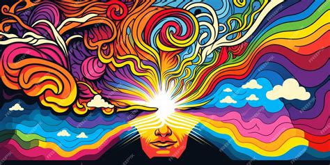 Premium AI Image | A colorful illustration of a woman's face with the