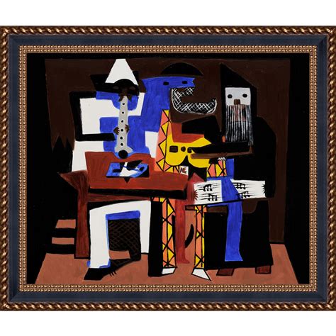 Overstock Art Three Musicians By Pablo Picasso Painting On Canvas
