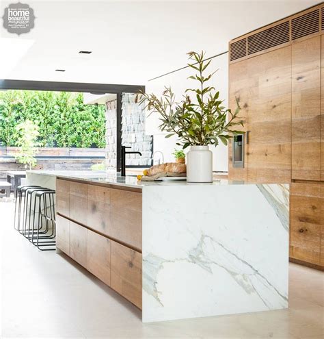 Wood And Marble Such A Winning Combination Kitchen Dinning Kitchen