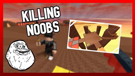 Killing Noobs Roblox Sword Fight On Heights Youtube