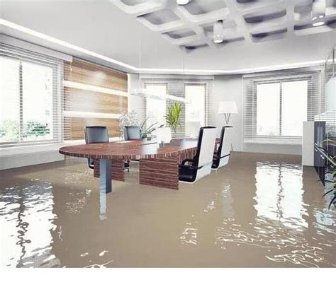 Flooded Office Building