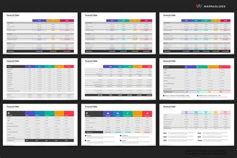 Tables Powerpoint Template Powerpoint Slide Master Templates