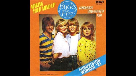 1981 Bucks Fizz Making Your Mind Up Youtube