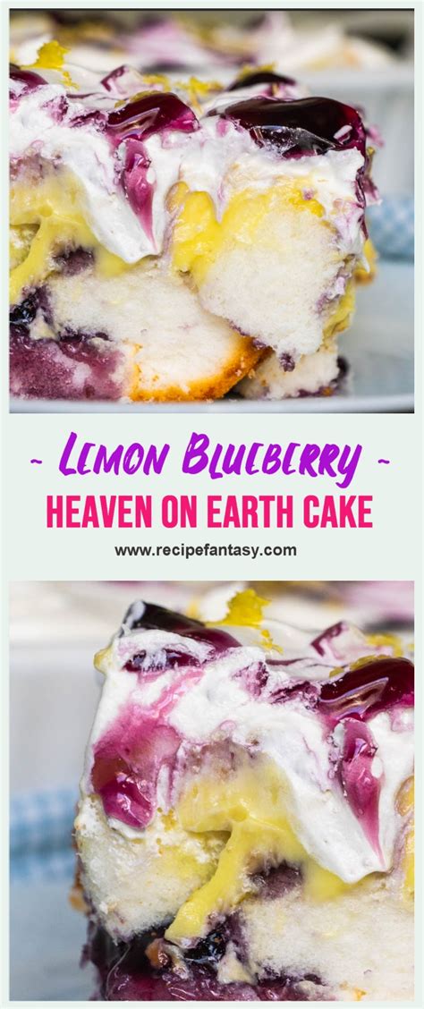 Lemon blueberry heaven on earth cake. Lemon Blueberry Heaven On Earth Cake - RECIPE FANTASY