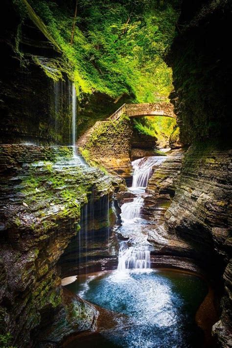 The Gorge At Watkins Glen State Park In New York By Dave Veffer Cool