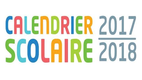 Calendrier Scolaire 2017 2018