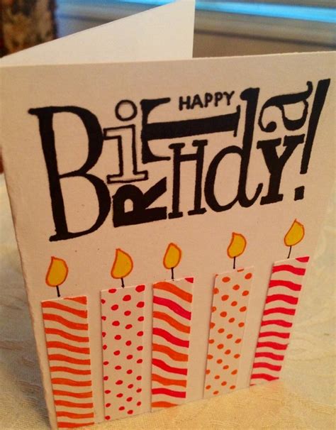 So i thought to make a card for her.and i did not beleive that i made it in 15 or 30 minutes! 37 Homemade Birthday Card Ideas and Images - Good Morning ...