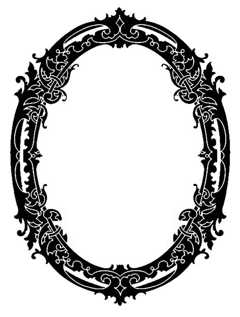 Vintage Clip Art Stunning Silhouette Frames Christmas The