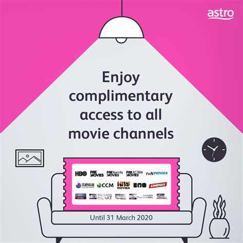 It is the first 24/7 malay language sports channel in malaysia. Astro offers free access to all movie channels starting 18 ...