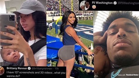 pj washington is fed up with brittany renner youtube