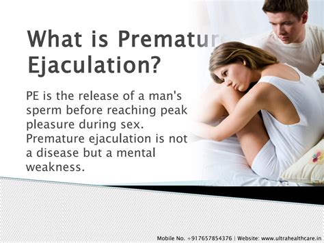 What Is Premature Ejaculation By Ultra Healthcare Issuu