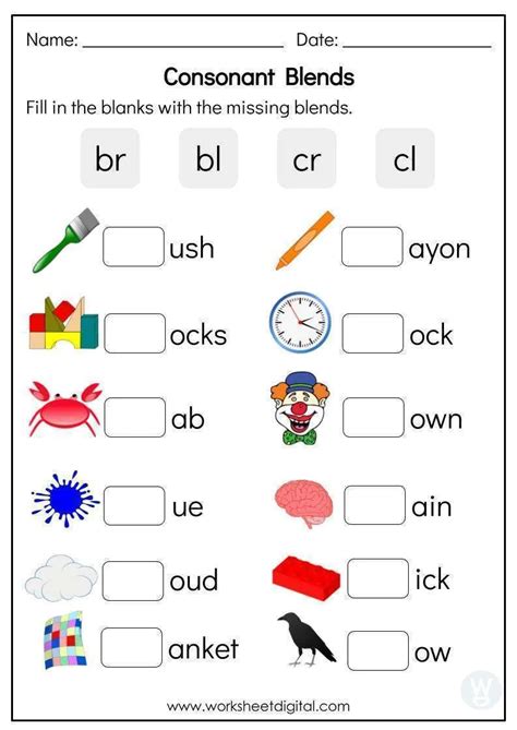 39 Free Consonant Blends Worksheets Free Learning Library