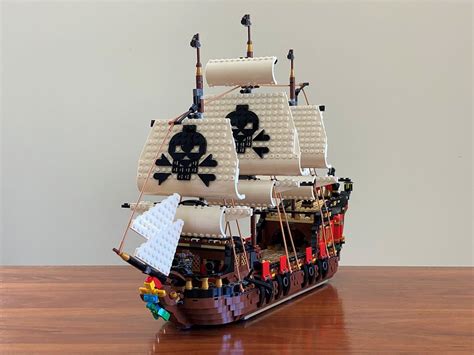 Free shipping for many products! MOD 31109 Creator Pirate Ship MOD of Combining 2 Sets ...
