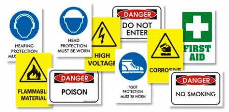 Customized Safety Signs Harzard Warning Fire Equipment Mandatory