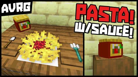 Minecraft Make A Realistic Pasta Spaghetti On A Plate Youtube