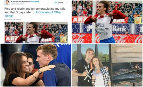 Are in luck because their second child is on the way, who will join their daughter griezmann, for his part, shows on instagram the love he feels for his daughter's mother. Antoine Griezmann Fined For Celebrating His Wife's ...