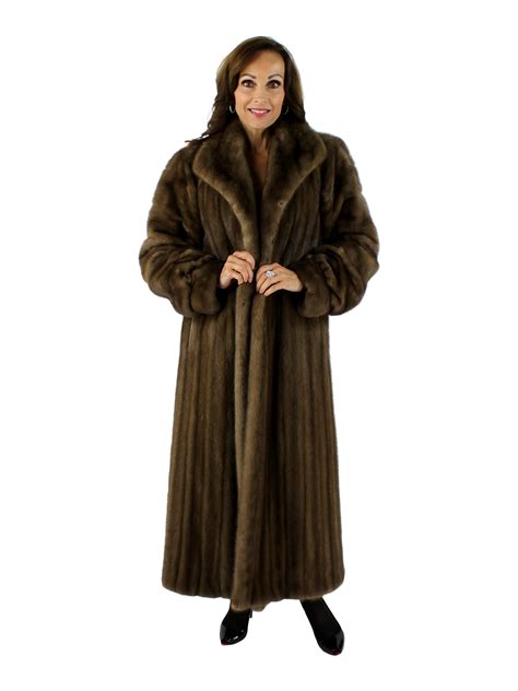 lunaraine mink fur coat women s medium 40267 estate furs
