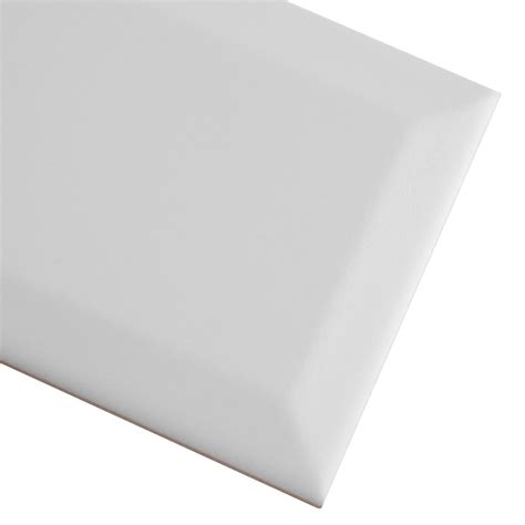 Crown Heights Beveled Matte White 3 In X 6 In Ceramic Wall Tile