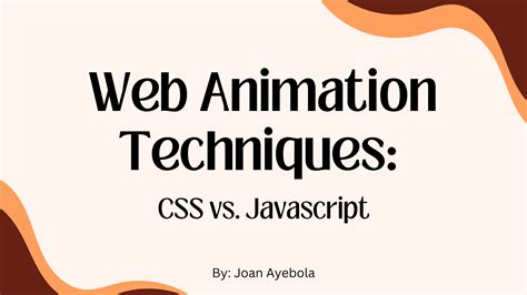 Web Animation Techniques Css Vs Javascript