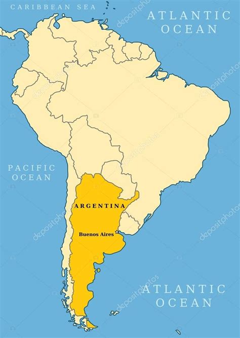 Mapa De Argentina Localizador Vector De Stock Por ©tupungato 21835741
