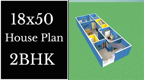 18x50 House Plan 2bhk 18x50 Ghar Ka Naksha 900 Sqft House Design