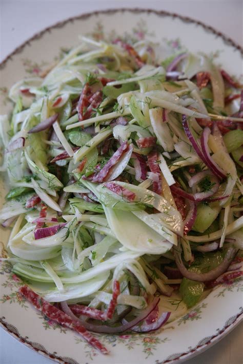 In a large nonstick skillet toss the chicken with the zucchini mixture, spinach, red onion, pecans, parmesan cheese, and mint. Shaved Fennel, Celery, and Red Onion Salad with Salami ...