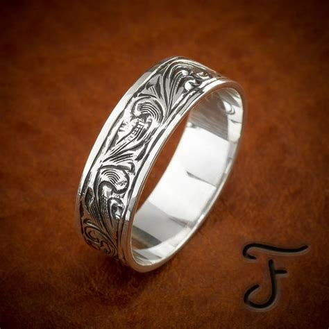 Fanning Jewelry S Men S Handmade Sterling Silver Rings Western Rings