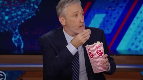 Jon Stewart Recreates Popcorn GIF In Daily Show Return Video