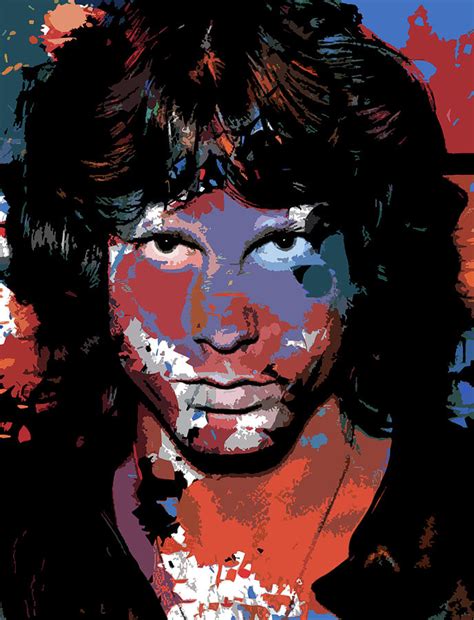Jim Morrison Psychedelic Portrait Digital Art By Stars On Art Fine