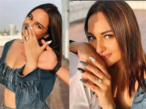Is Sonakshi Sinha Engaged Actress Shows Off Engagement Ring As She Poses With Her Mystery Man