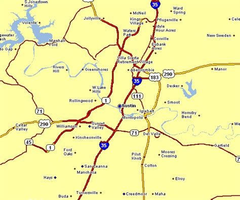 Area Map Of Austin